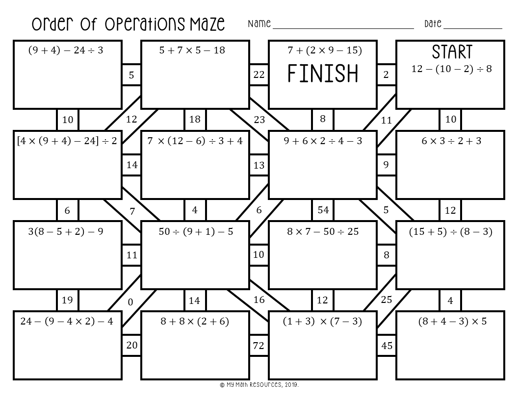 5 Ways to Solve Math Maze Worksheets