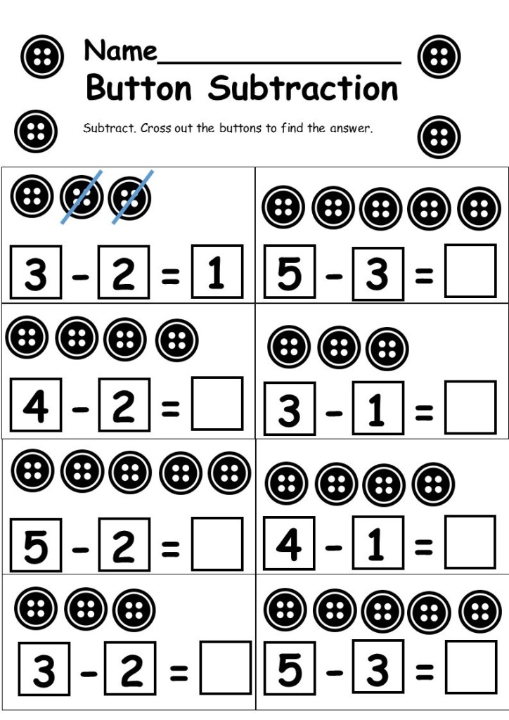 Free Printable Math Worksheets for Subtraction Practice