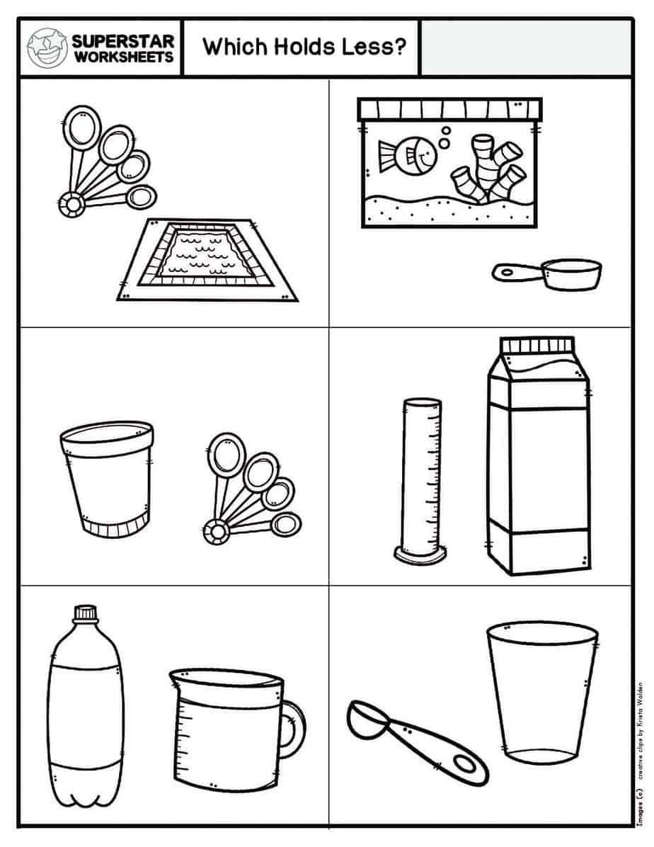 5 Fun Measurement Worksheets for Kindergarten