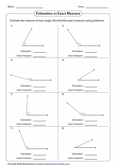 Measuring Angles With A Protractor Worksheet Kuta Kidsworksheetfun