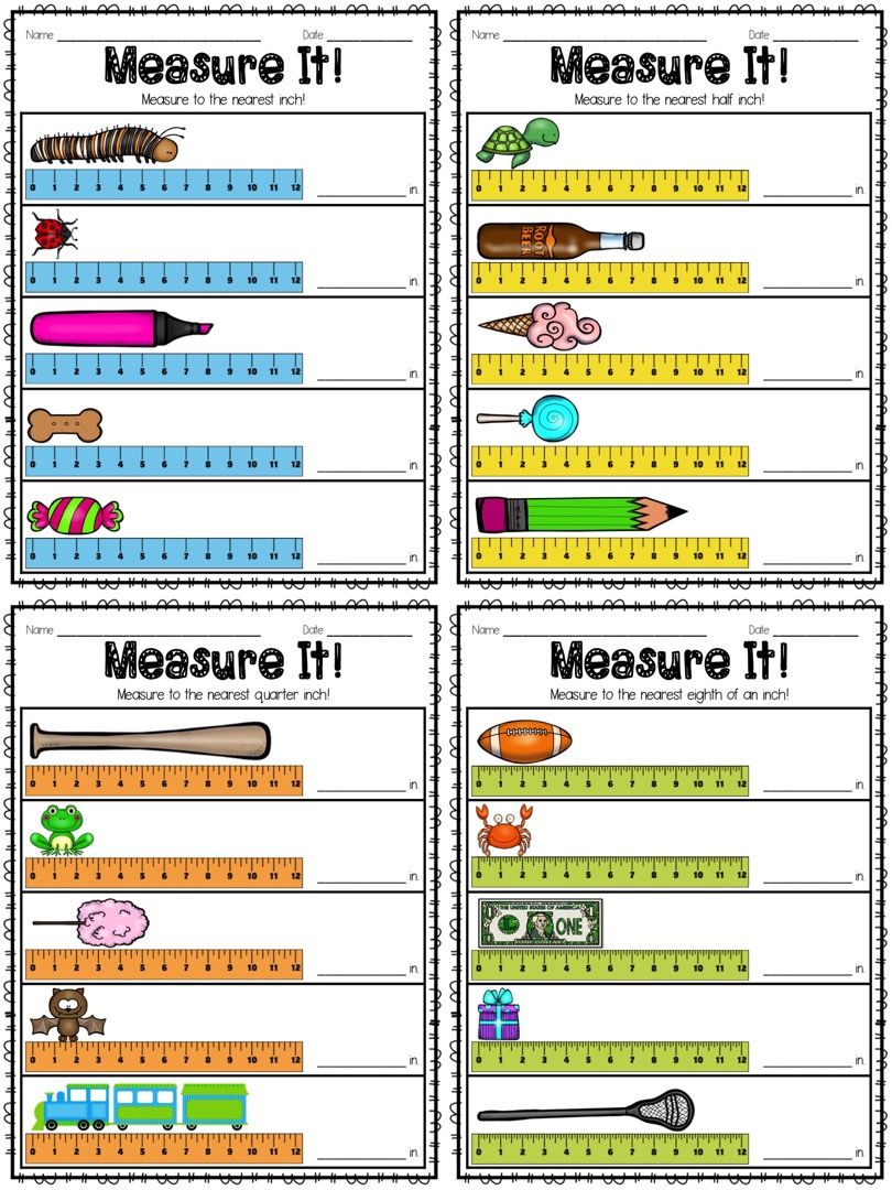 5 Ways to Master Measuring Worksheets in Inches