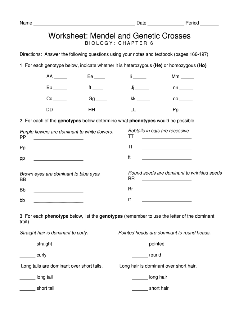 Mendelian Genetics Worksheet Answer Key Englishworksheet My Id