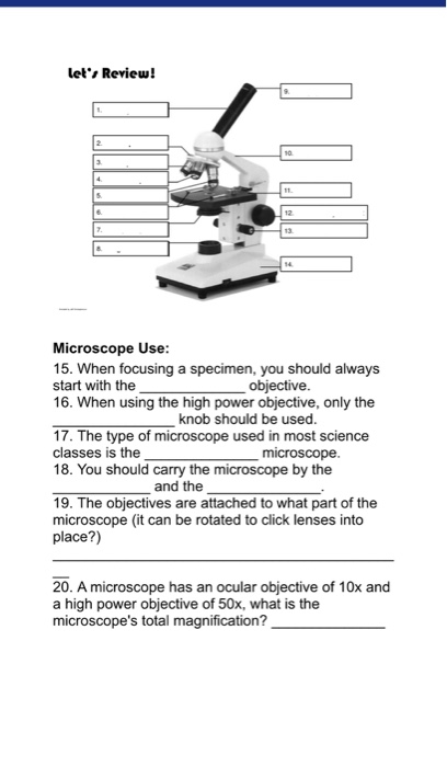 Mastering Microscope Parts Worksheet Essentials