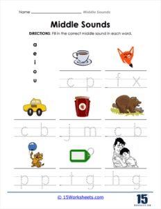 5 Ways to Master Middle Sounds with Worksheets