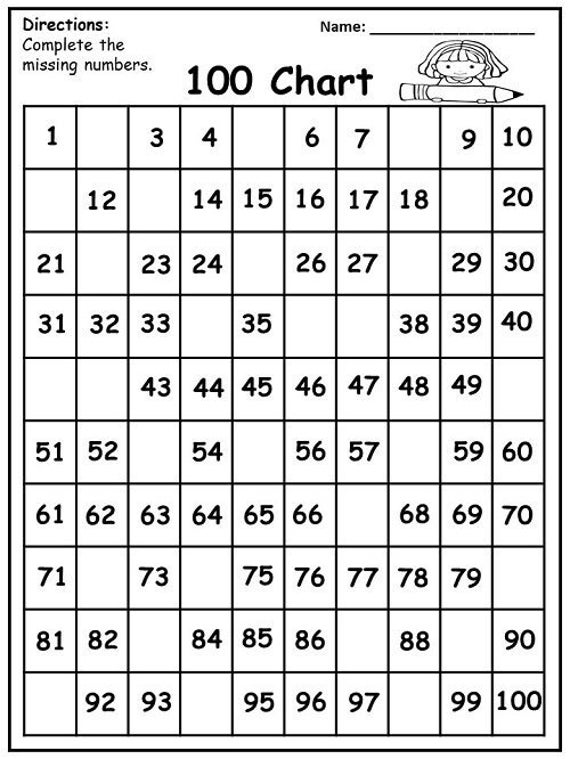 Missing Numbers Worksheets For Kindergarten