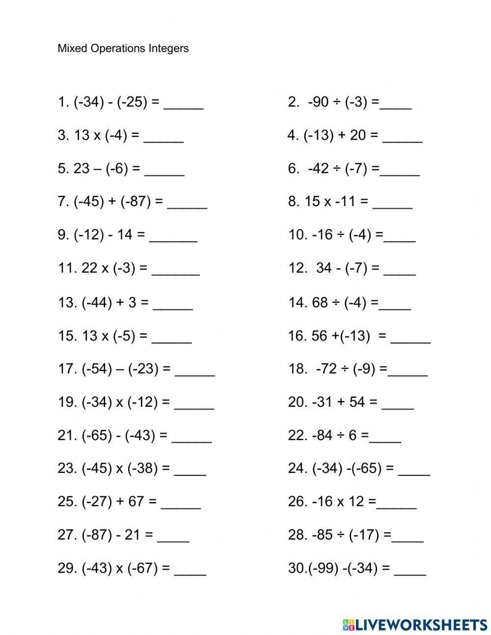 7 Ways to Master Mixed Operations