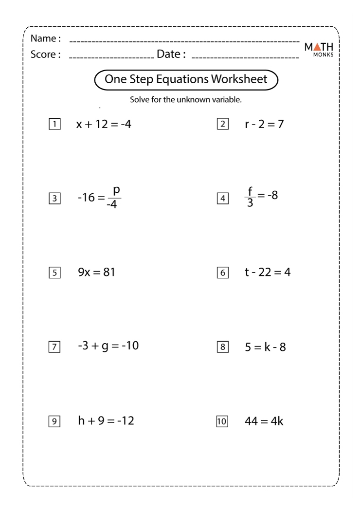 Modified Algebra Handout Amp 39 How To Solve Two Step Equations Amp 39 For Special Ed