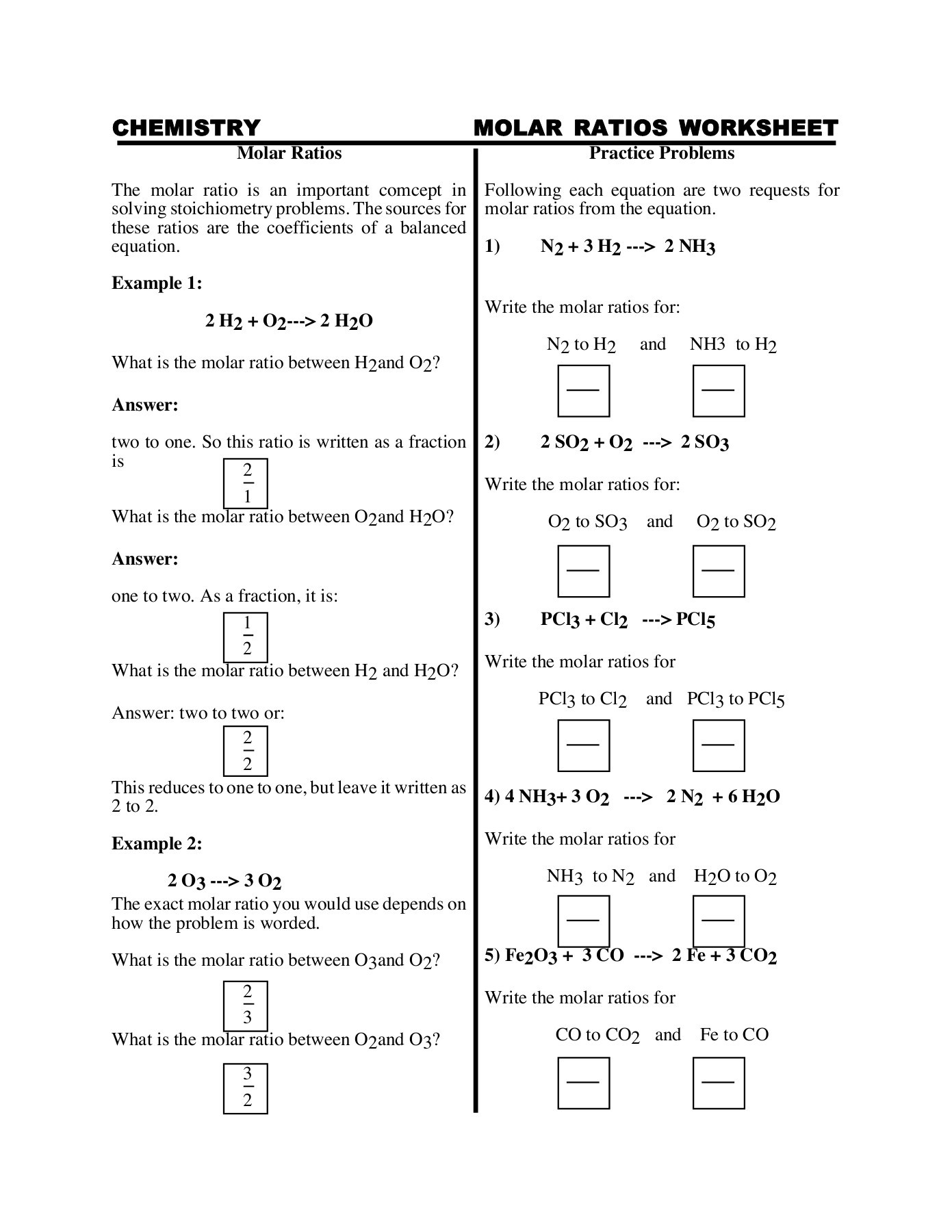 Molar Ratios Made Easy: Balancing Chemical Equations