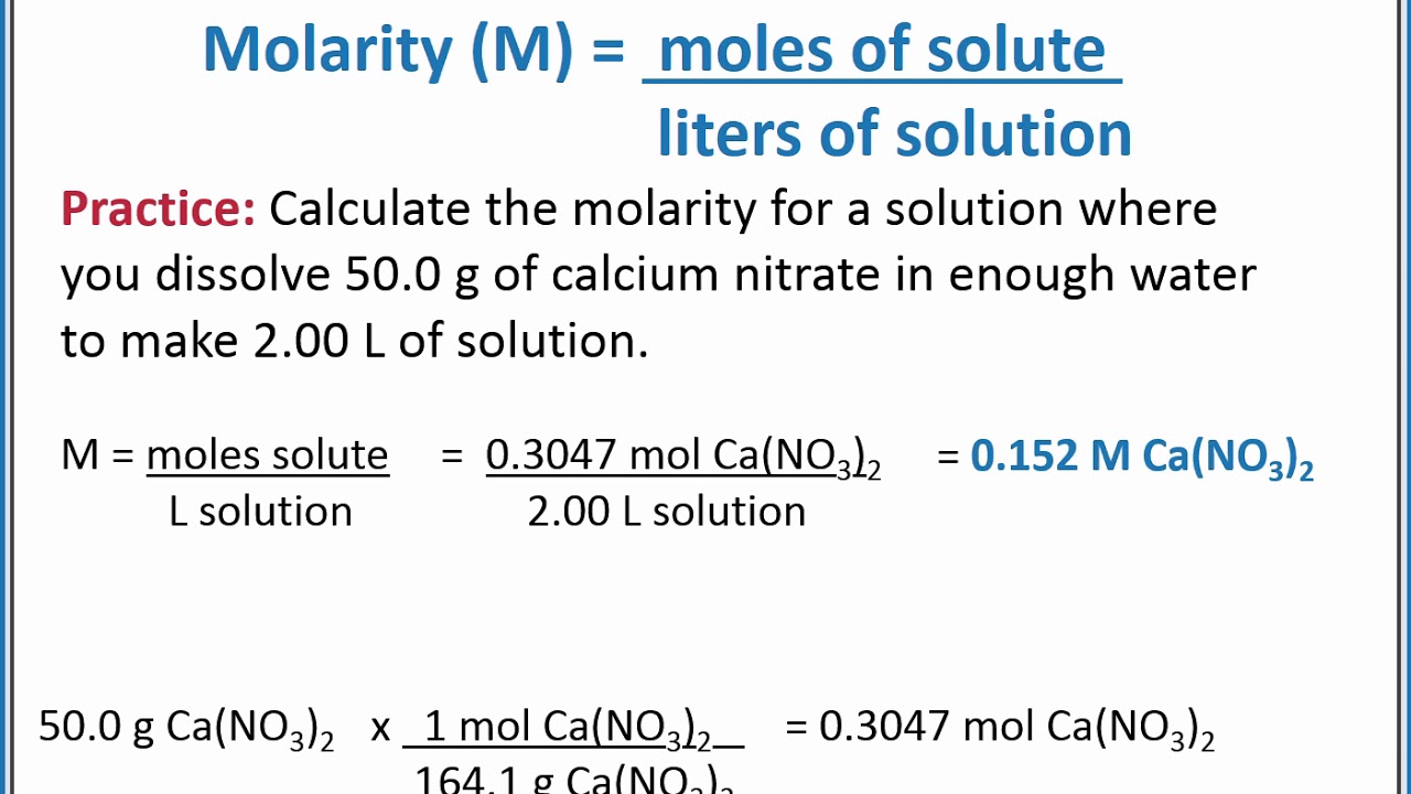 5 Easy Ways to Master Molarity