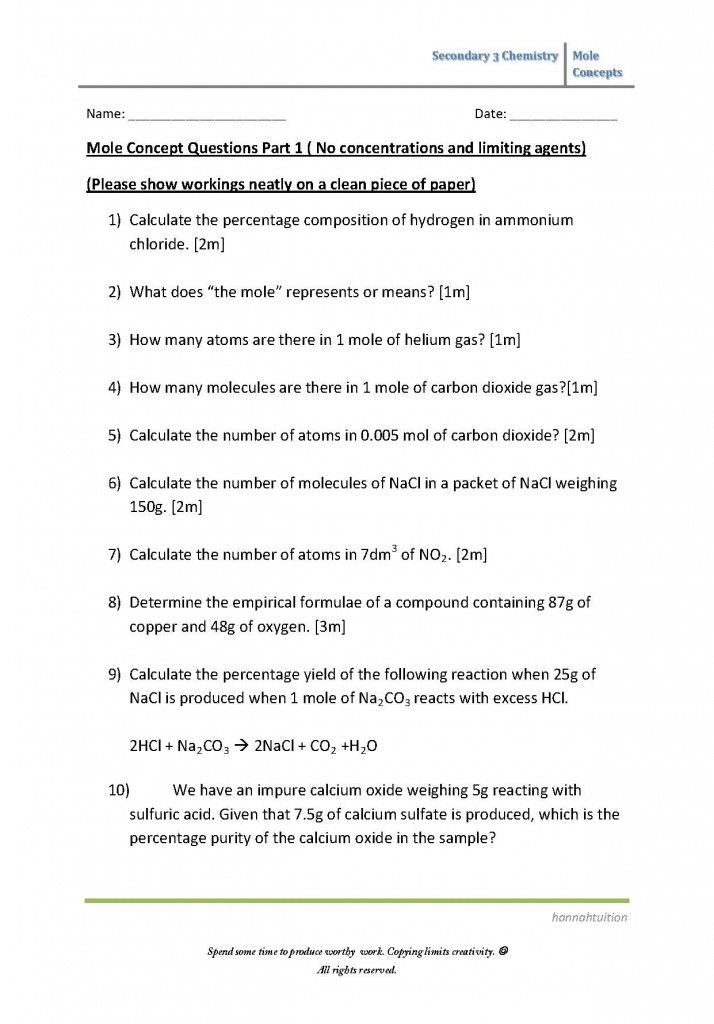 Mole Ratio Worksheet Answers Made Easy