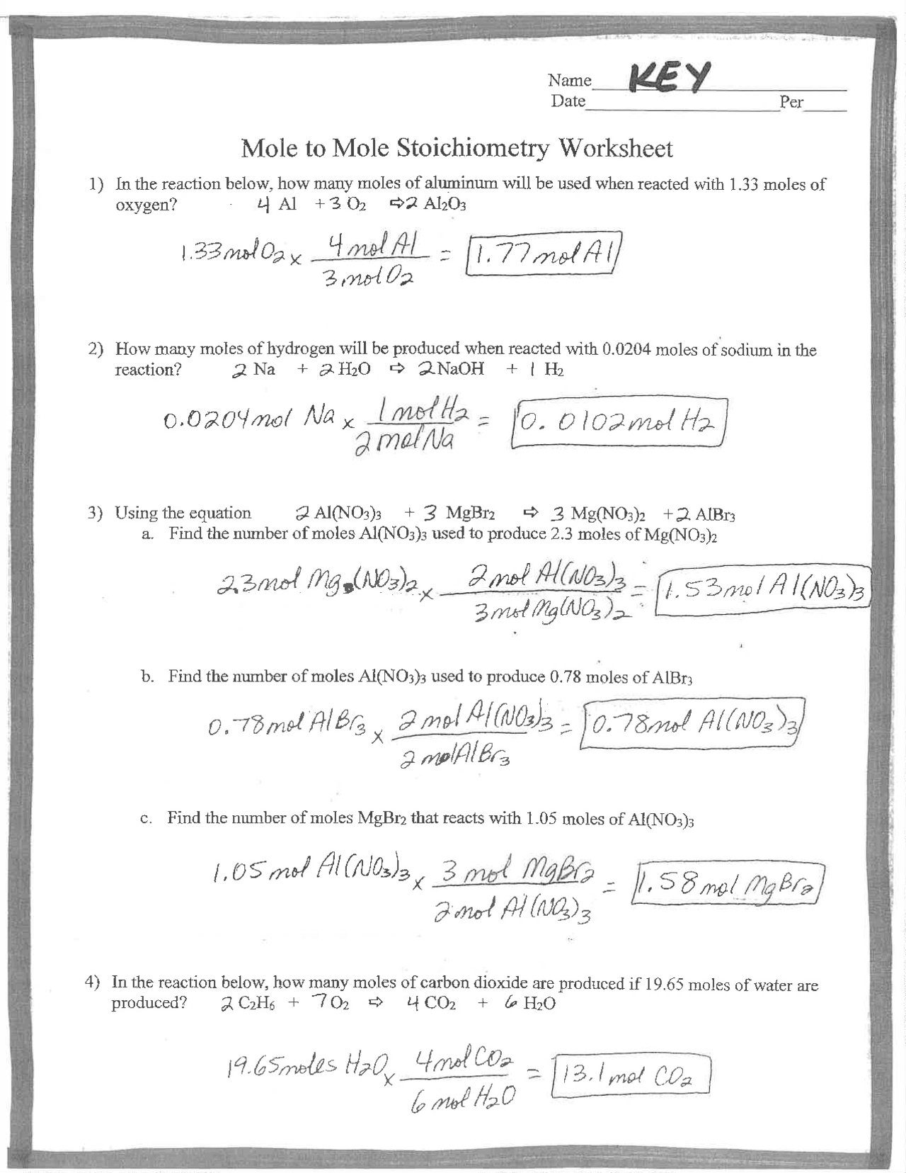 Mastering Mole to Mole Stoichiometry Made Easy