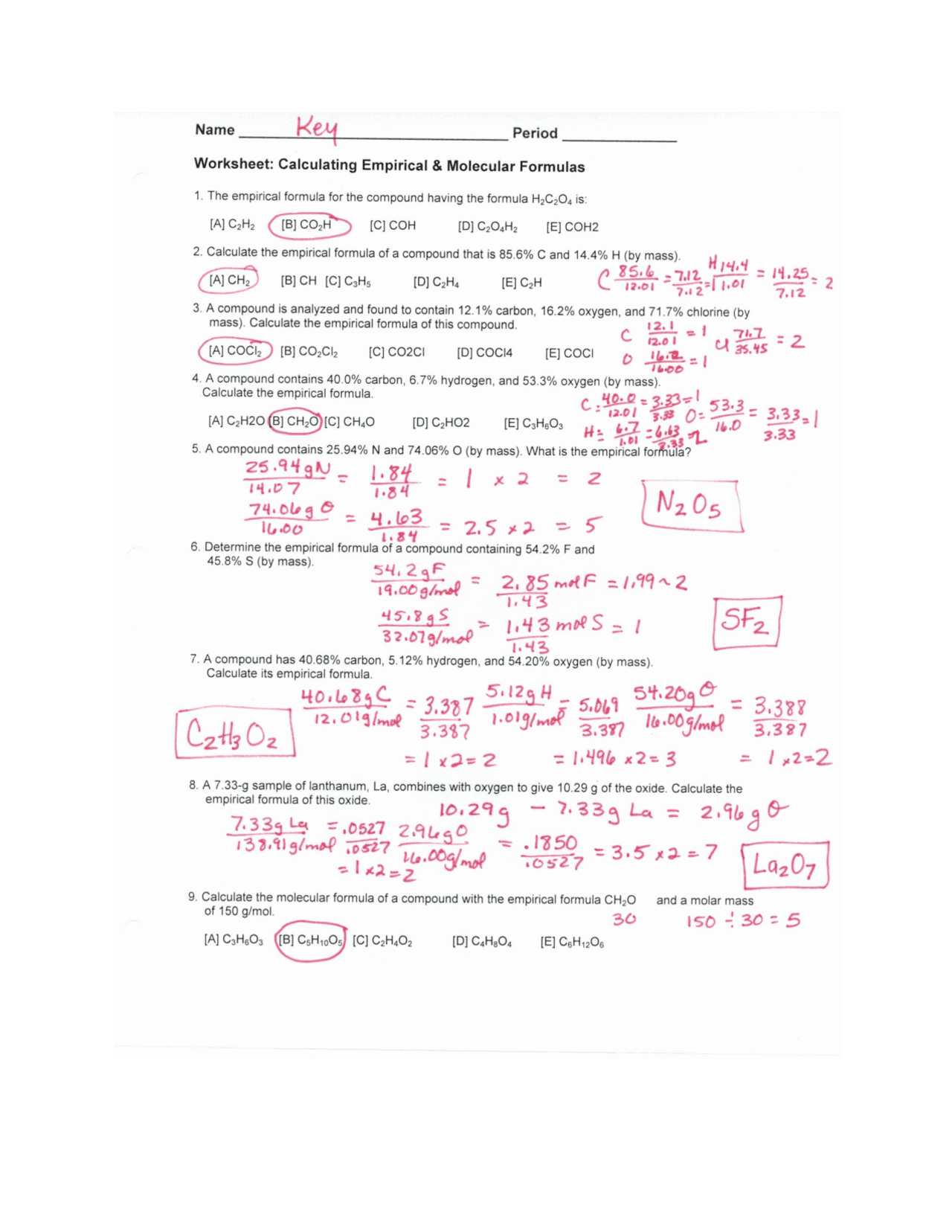 5 Ways to Master Molecular Formula Worksheets