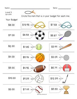 Money Skills Worksheets for Financial Literacy Success