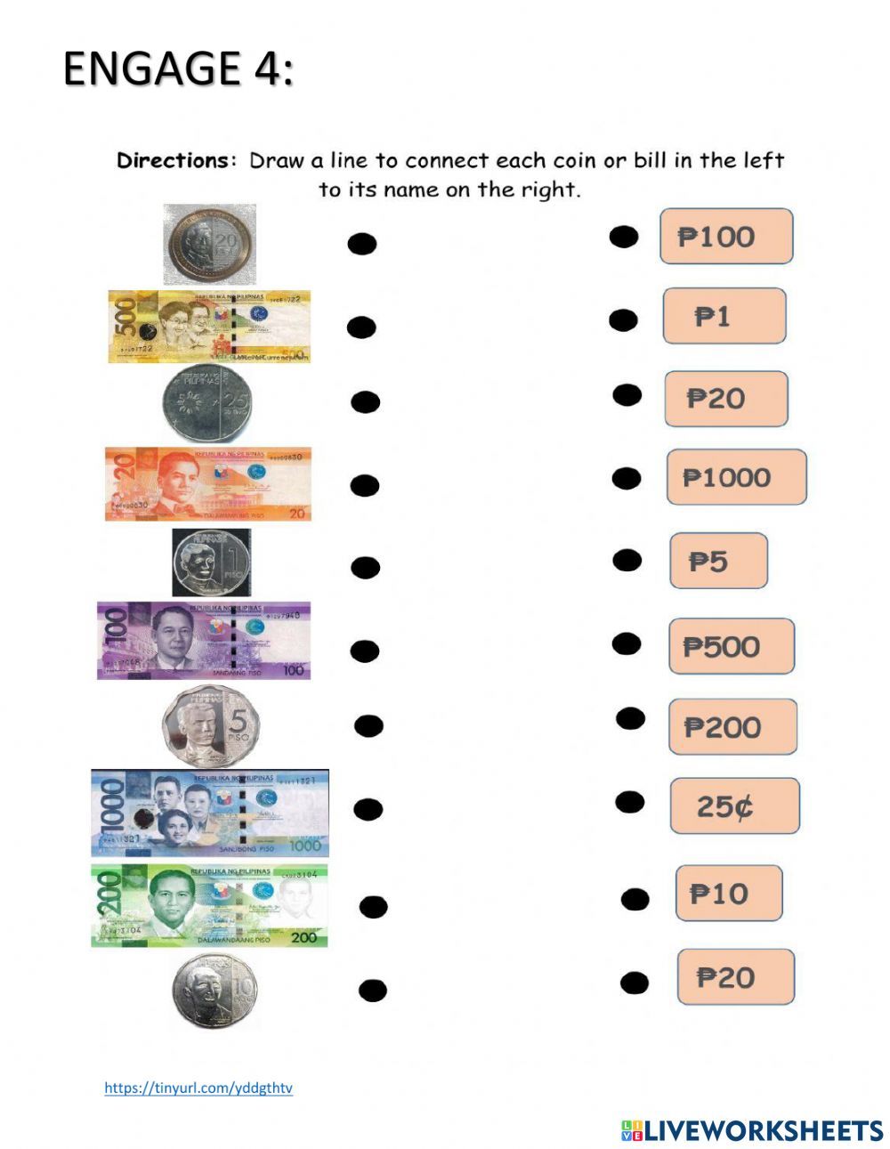 Kindergarten Money Worksheet for Fun Learning