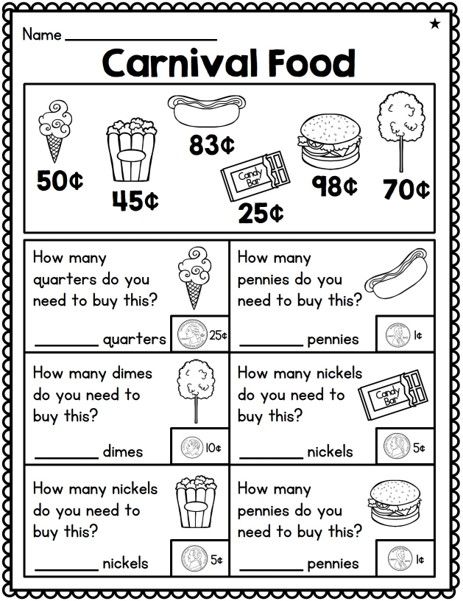 Money Management for 1st Graders Made Easy with Worksheets