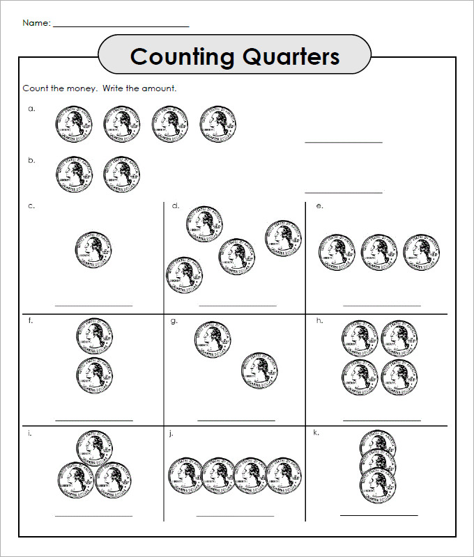 Money Worksheets Printable for Kids and Adults