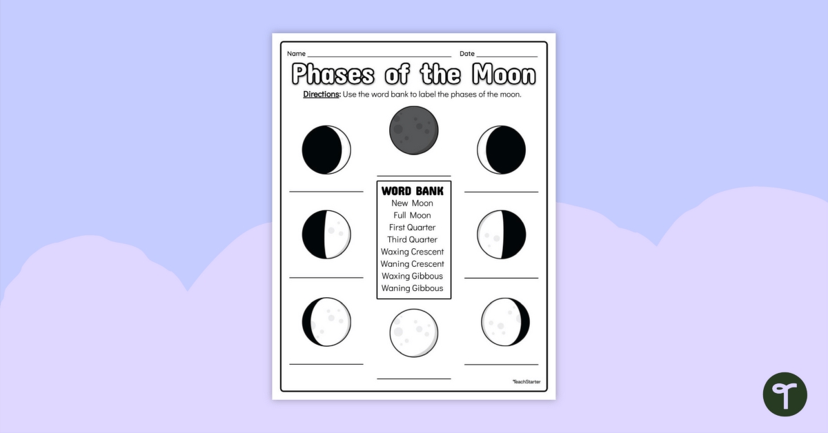 5 Ways to Learn Moon Phases with Worksheets