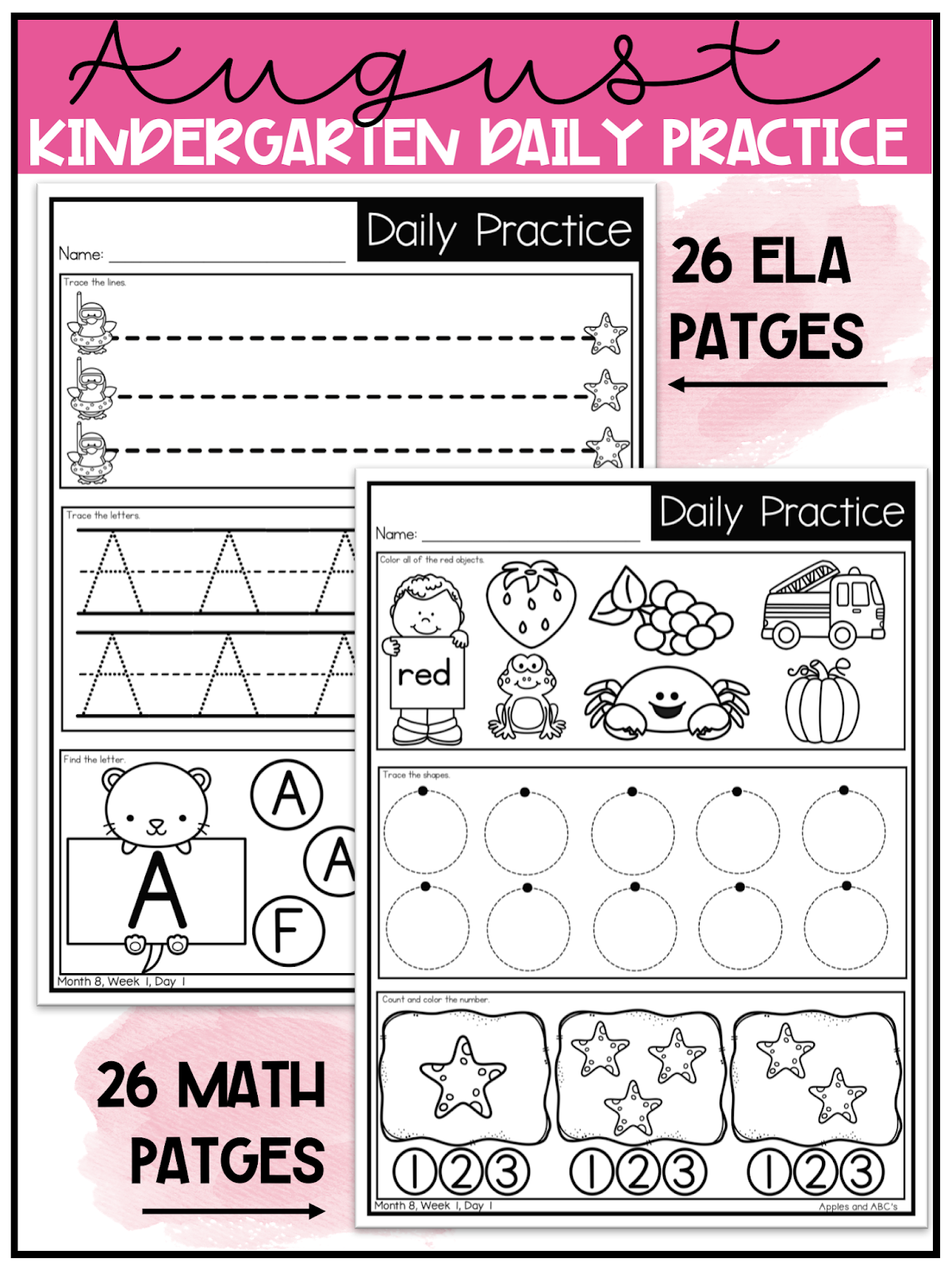 5 Morning Worksheets for Kindergarten Success