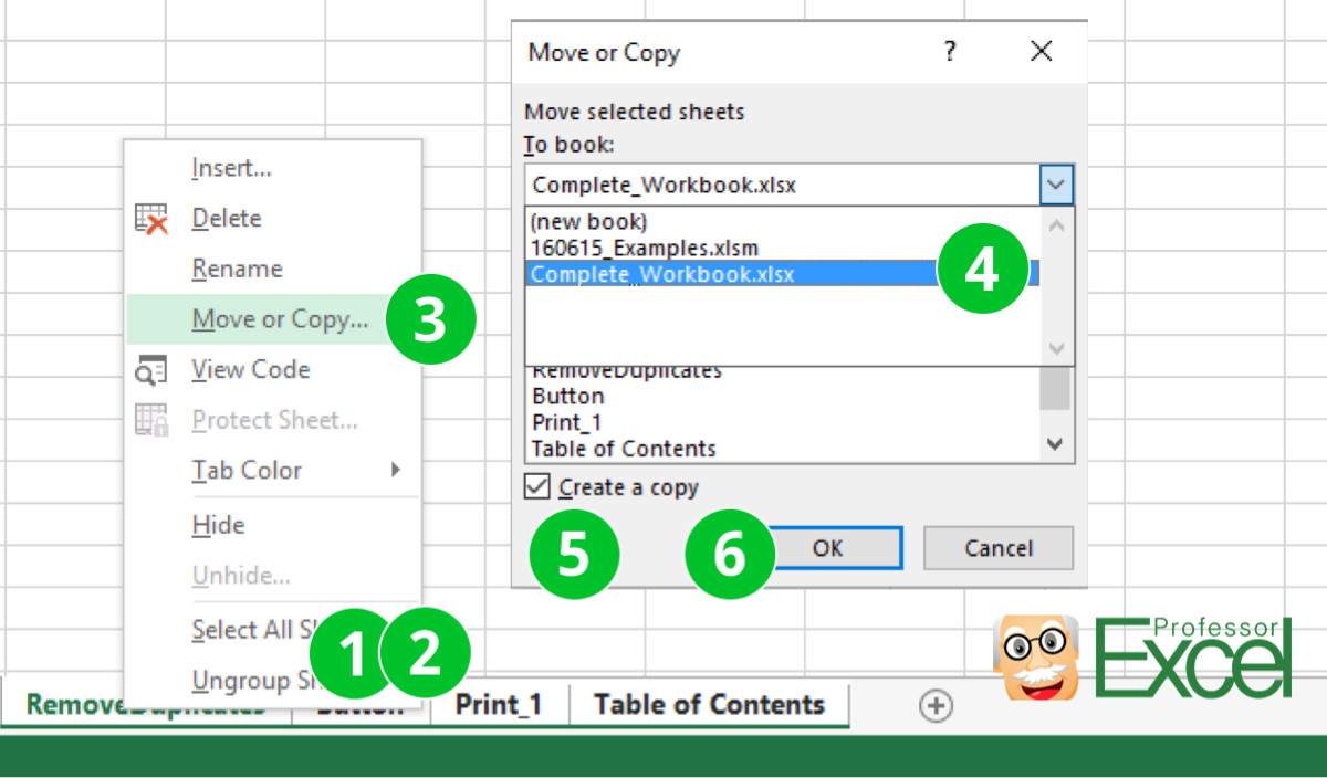 Move Or Copy Di Excel