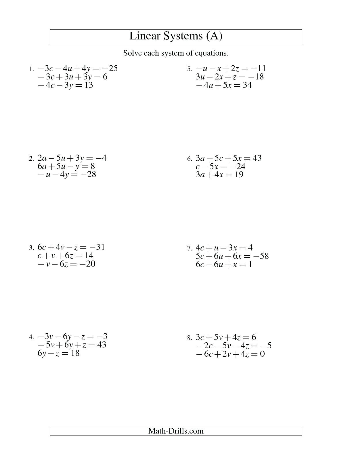 Multi Step Equations Worksheet Activity Combine Like Terms Distribute