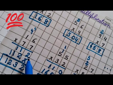 Multiplication 2 Digit Double Digit Multiplication 2