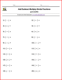 Fraction Mastery: Multiplication and Division Worksheets