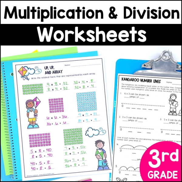 Multiplication and Division Worksheets for Kids