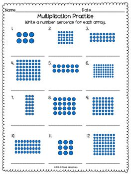 Multiplication Arrays Worksheets for Easy Math Practice