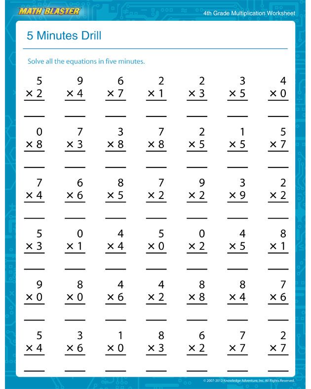 Multiplication Mastery with Fun Drill Worksheets