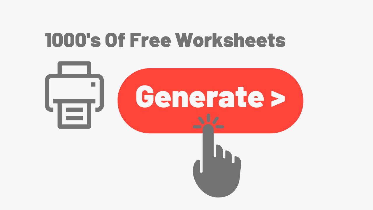 Free Multiplication Fact Worksheet for Kids to Practice