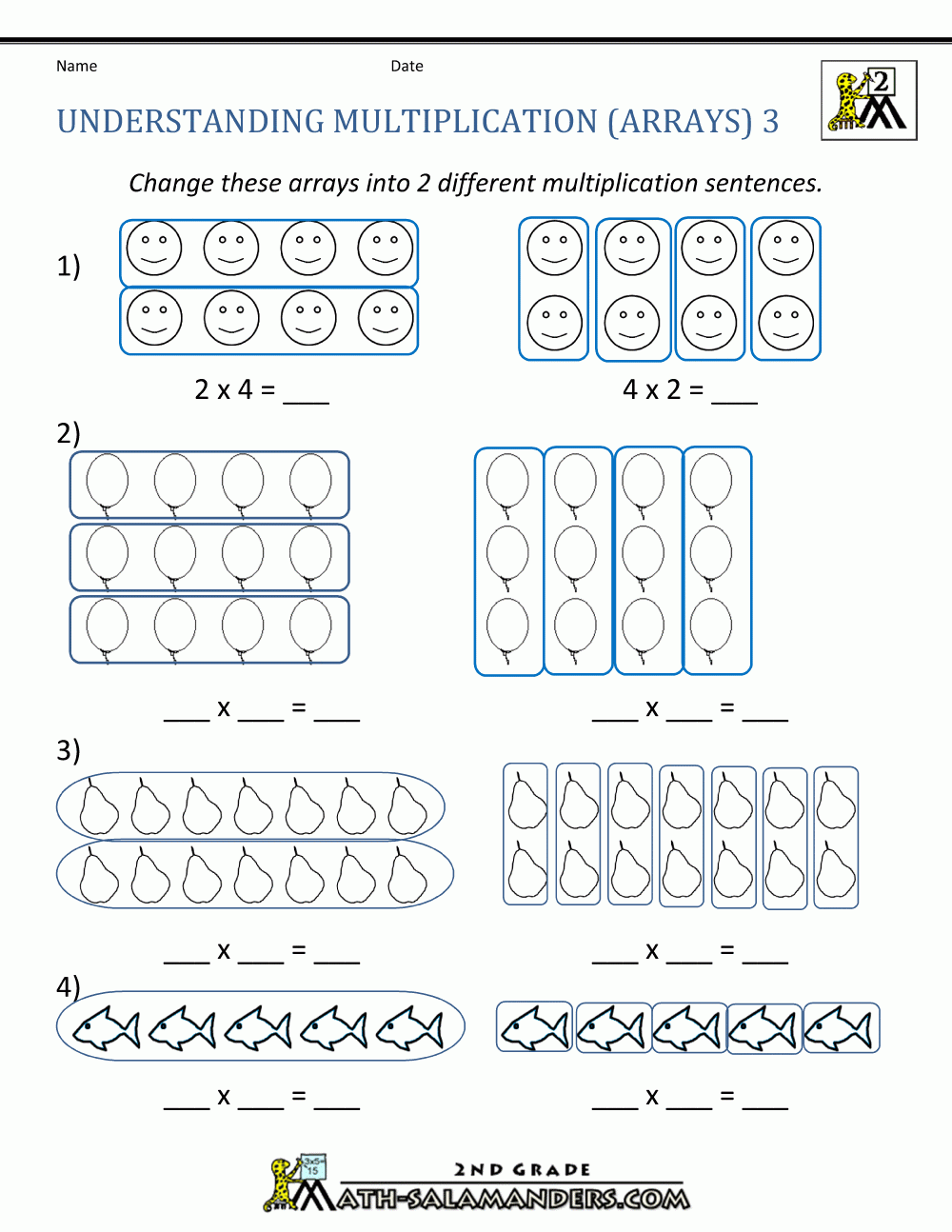 5 Fun Multiplication Worksheets for Beginners