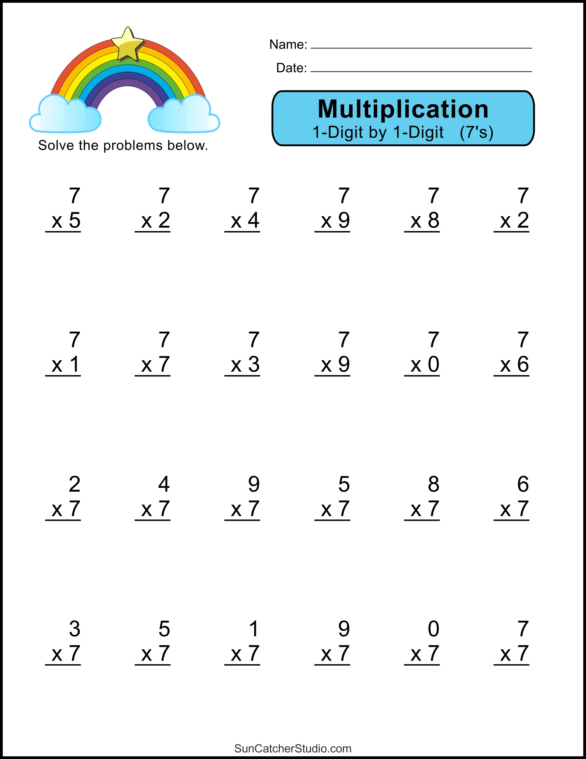 6 Ways to Master Multiplication Worksheets