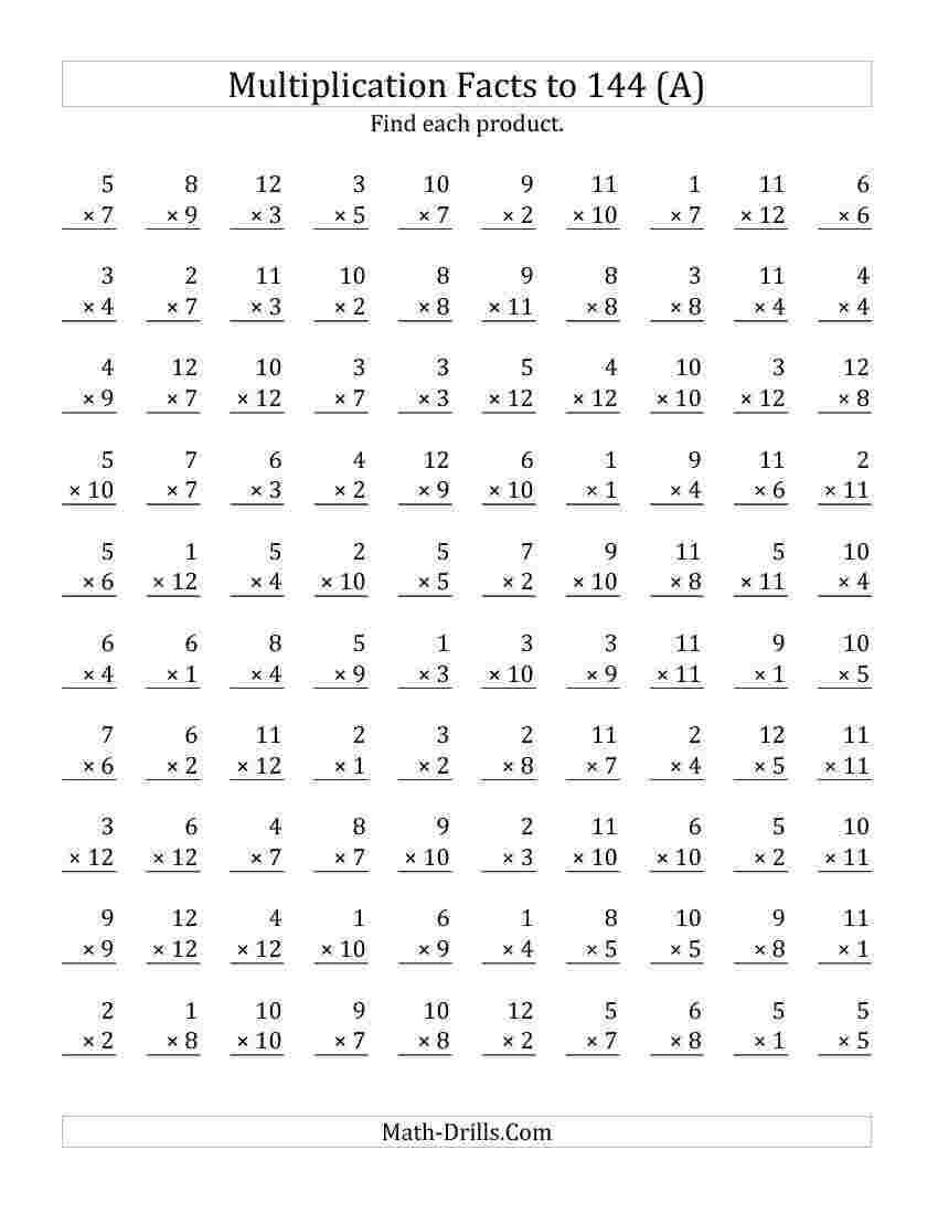 Multiplication Worksheets 4Th Grade Printablemultiplication Com