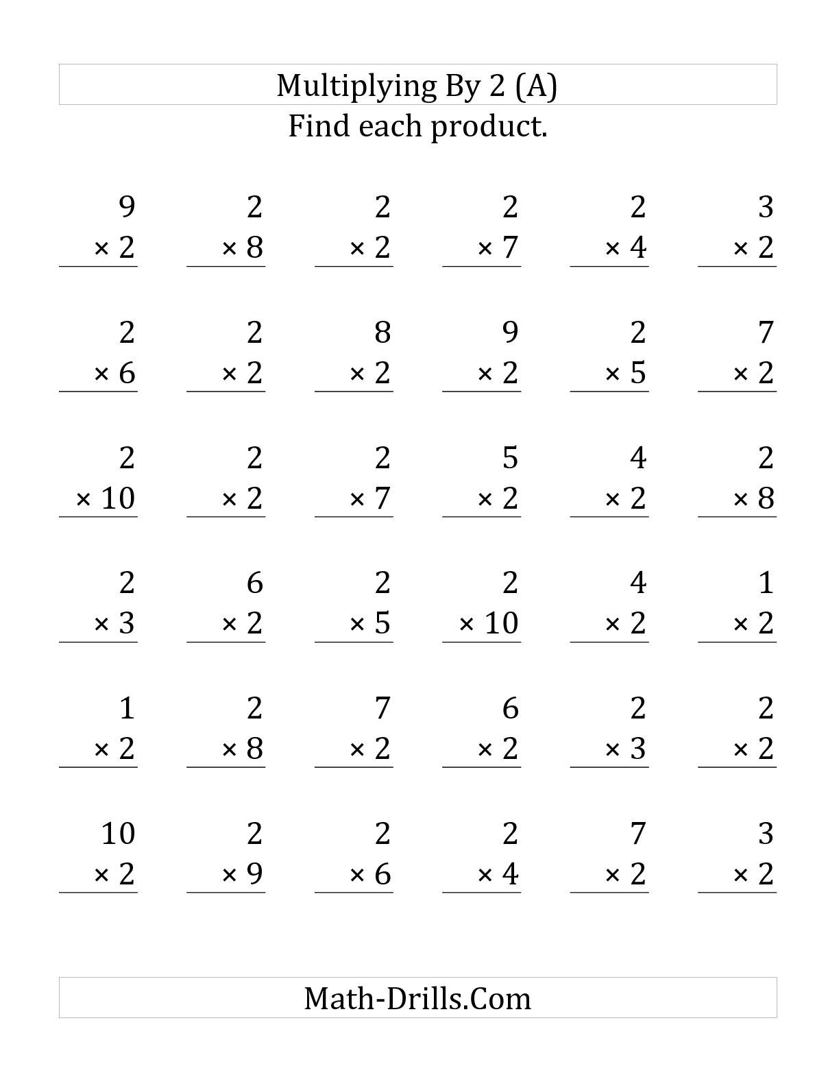 8 Multiplication Worksheets for Kids