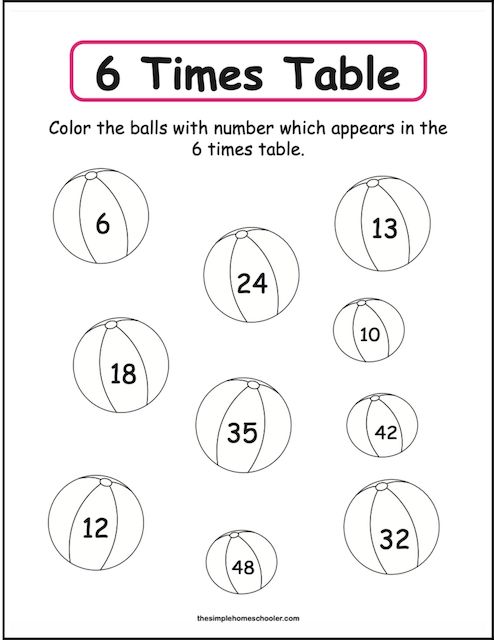 6 Times Table Mastery with Free Worksheets