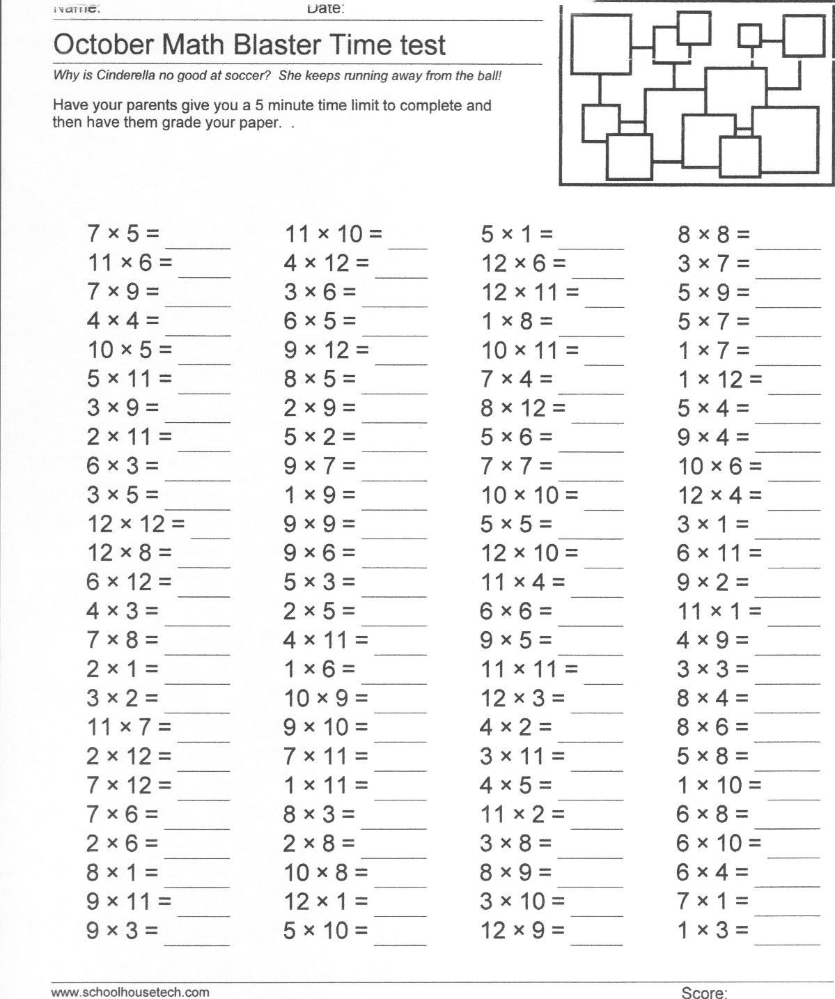 5 Fun Multiplication Worksheets for 4th Graders