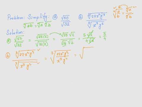 Multiply And Divide Radicals 13 Youtube