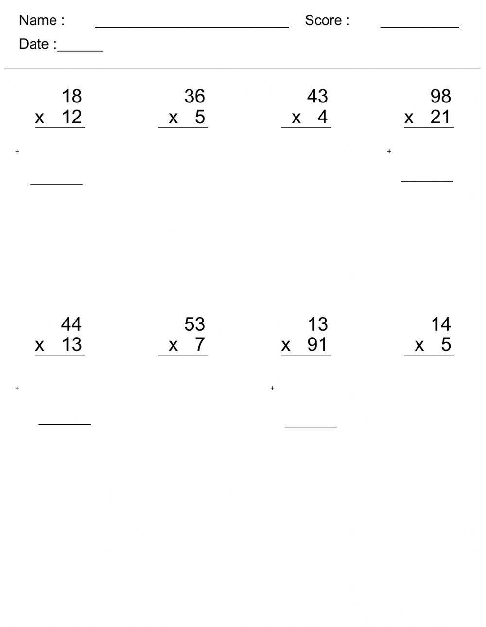 5 Ways to Multiply Two Digit by One Digit