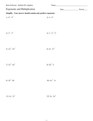 Multiplying And Dividing Exponents Worksheets Kuta Add And Subtract Rational Expressions