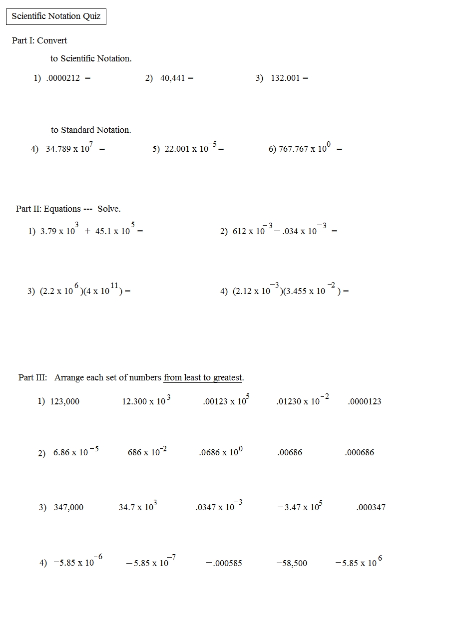 Scientific Notation Multiplication and Division Made Easy