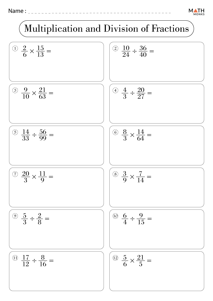 Multiplying Fractions Made Easy with Free Worksheets