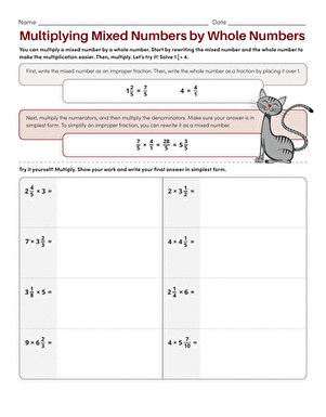 6 Ways to Multiply Mixed Numbers by Whole Numbers