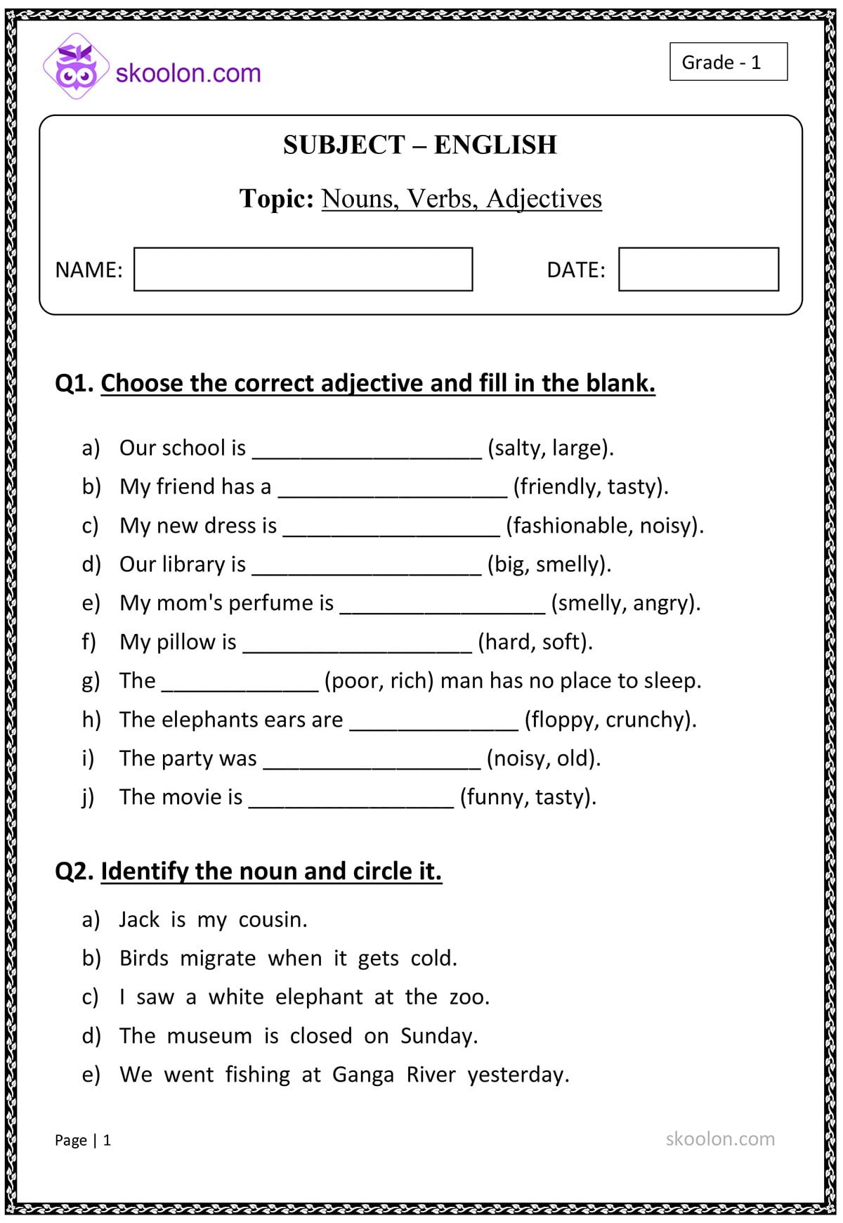 7 Ways to Master Nouns and Adjectives