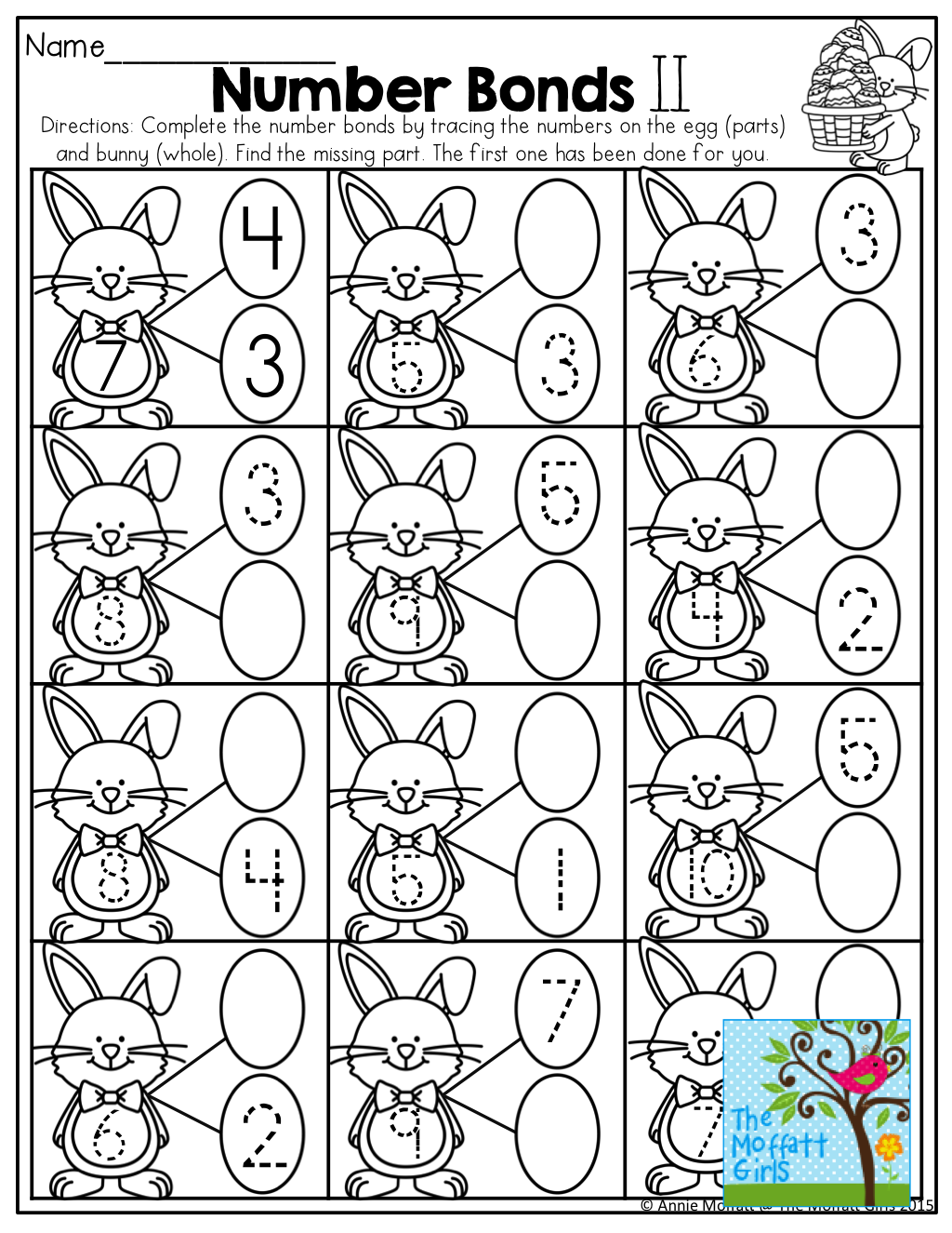 Kindergarten Number Bonds Worksheets for Fun Learning