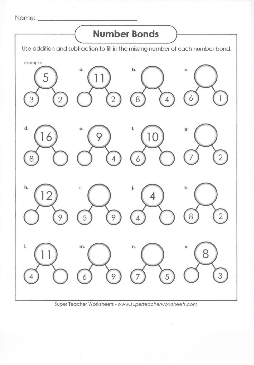 5 Ways to Master Number Bonds with Worksheets