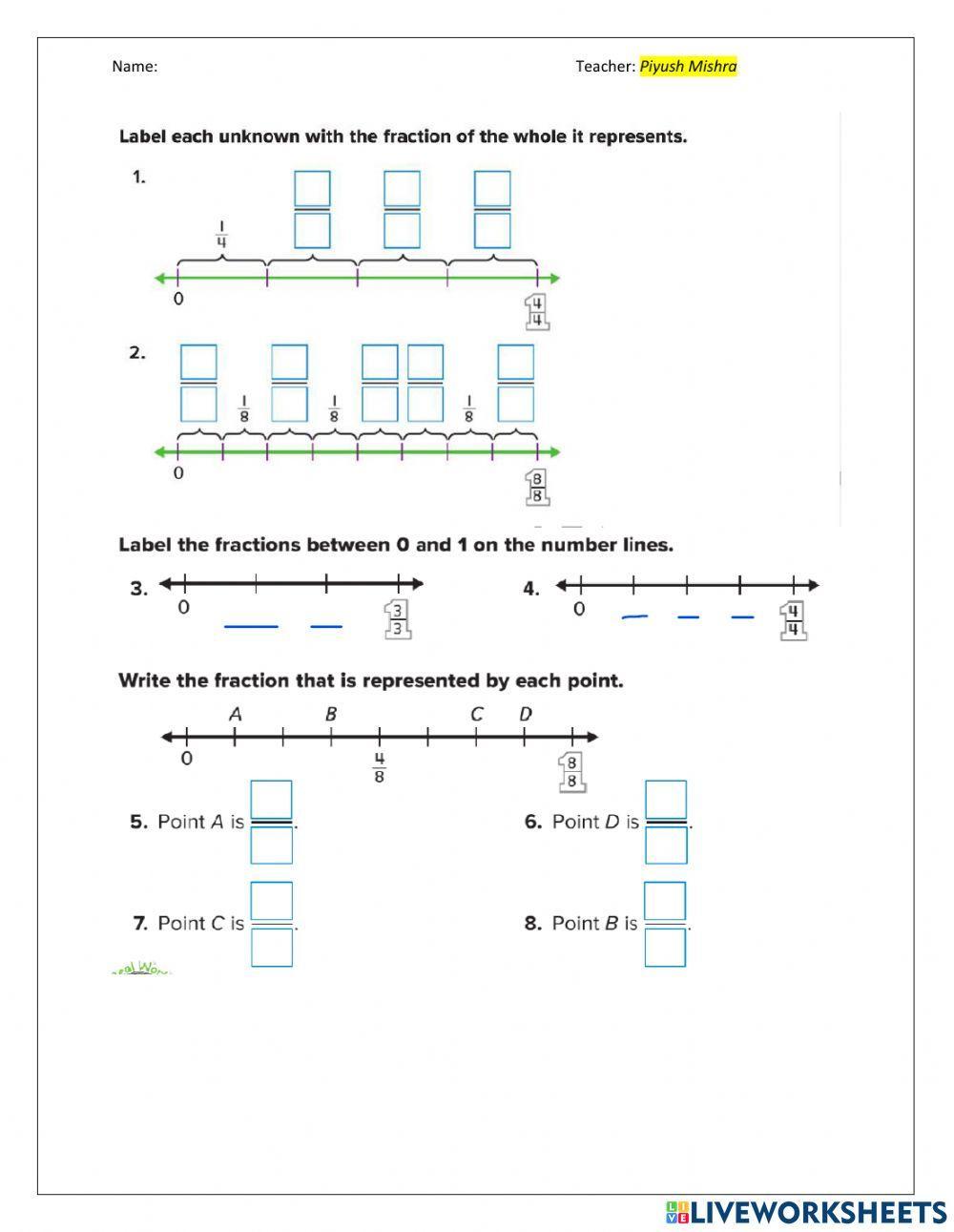 7 Ways to Master Number Line Fractions