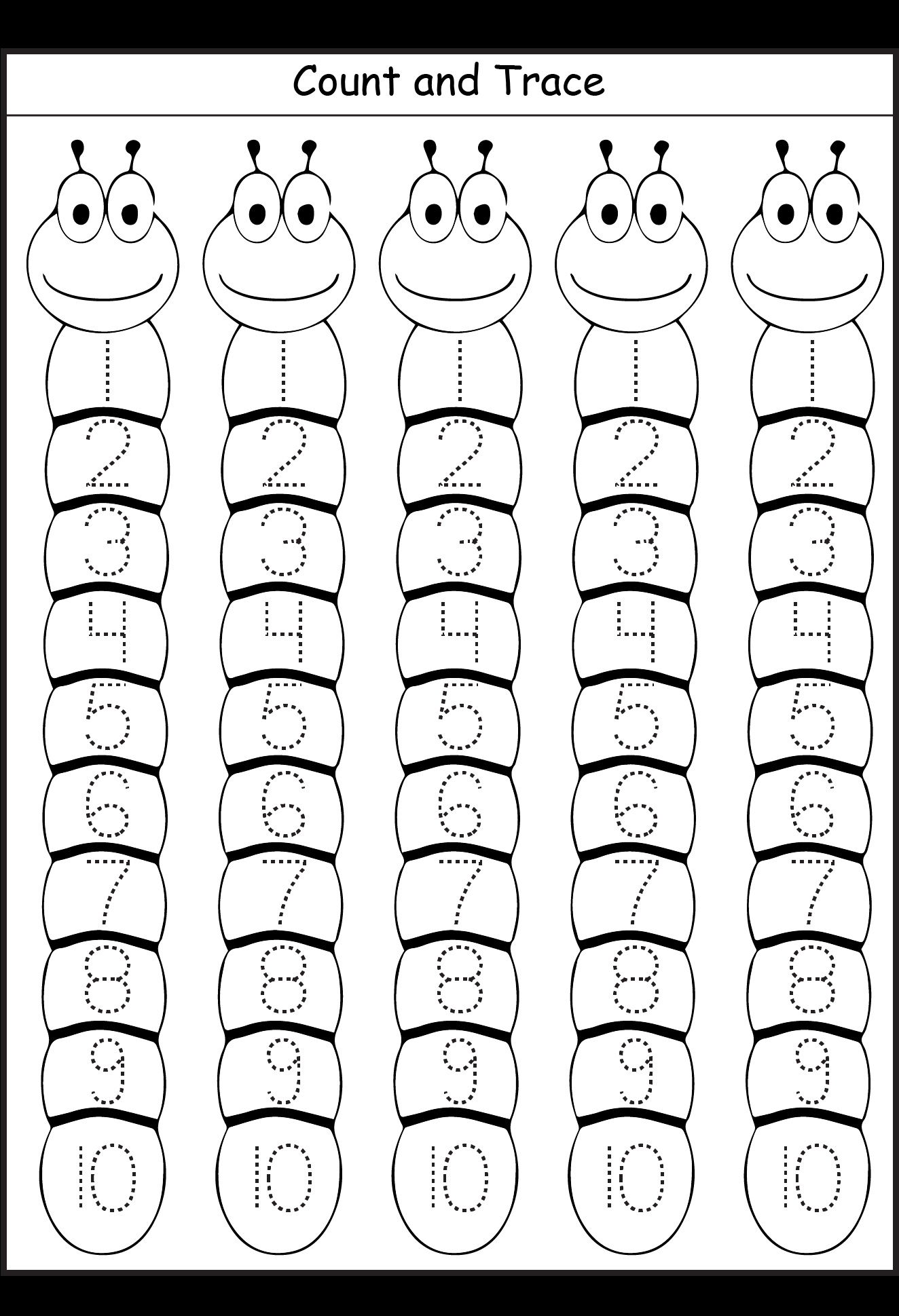 Trace and Learn Numbers 1-20 Worksheet Fun