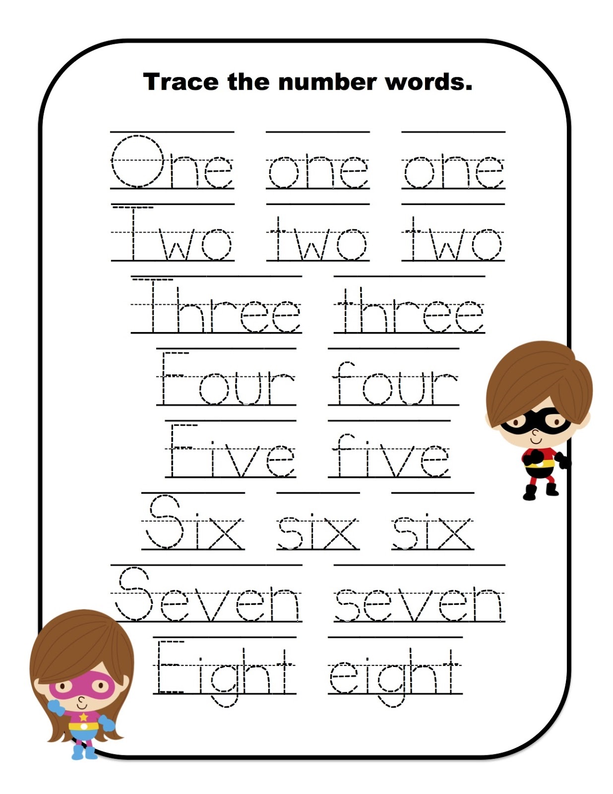 5 Ways to Practice Number Words with Worksheets