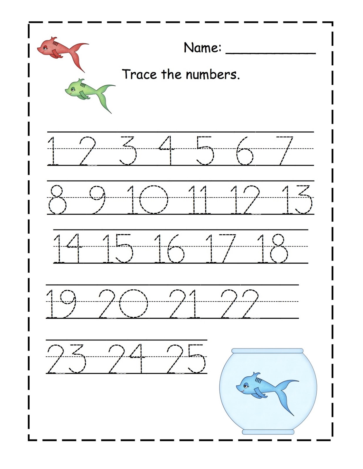 Numbers to 20 Worksheet for Kids to Practice