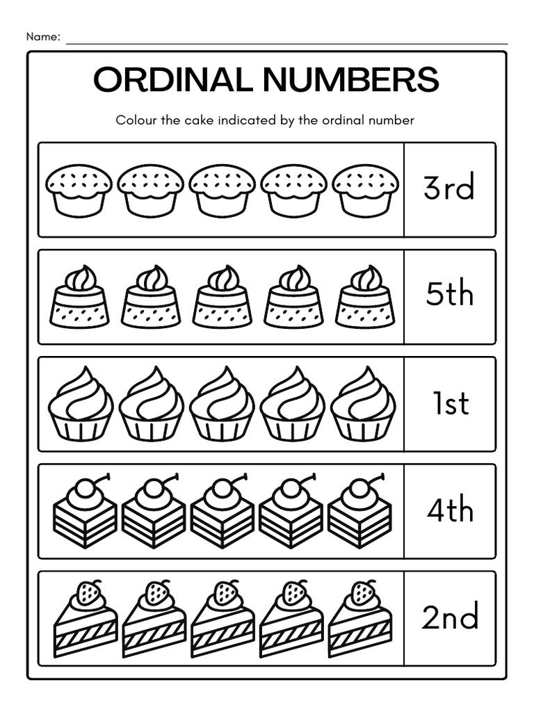 Numbers Worksheet Pdf